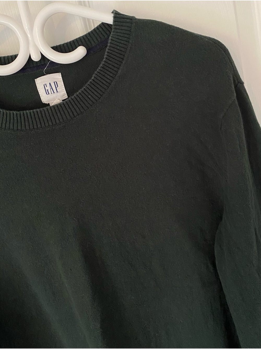 GAP Men's Crewneck Sweater in Forest Green